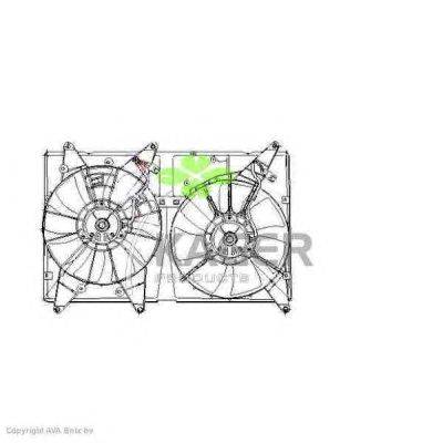 Вентилятор, охлаждение двигателя KAGER 32-2396