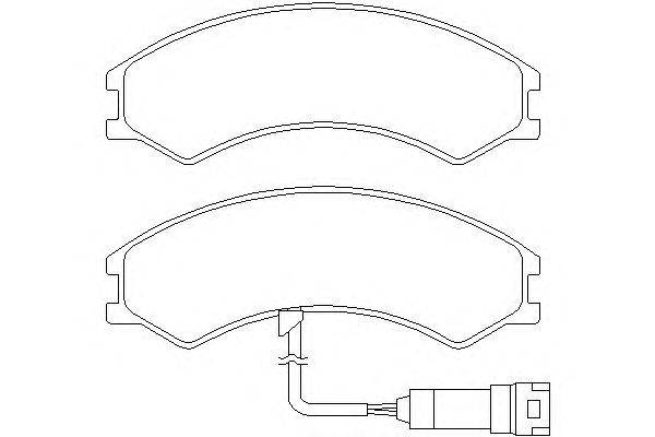 Комплект тормозных колодок, дисковый тормоз DON CVP110