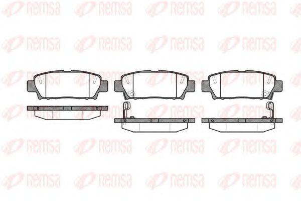 Комплект тормозных колодок, дисковый тормоз KAWE 0632 02