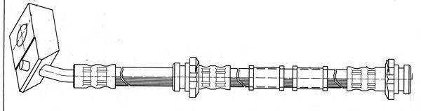 Тормозной шланг KAWE 510784