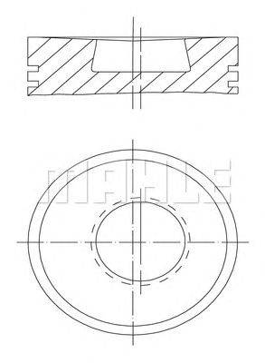 Поршень MAHLE ORIGINAL 003 72 00