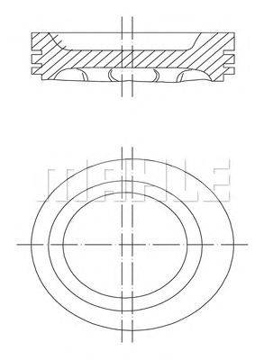 Поршень MAHLE ORIGINAL 2294300