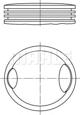 Поршень MAHLE ORIGINAL 033 22 00