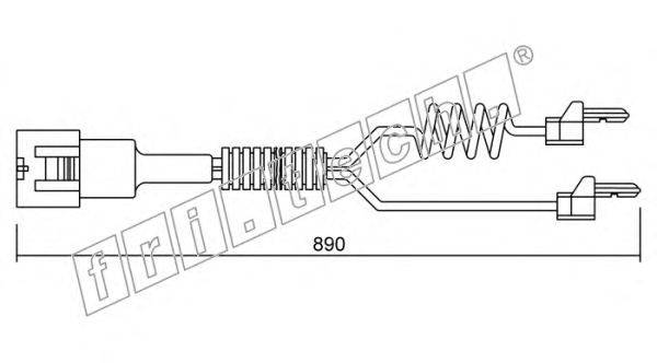Сигнализатор, износ тормозных колодок fri.tech. SU.103