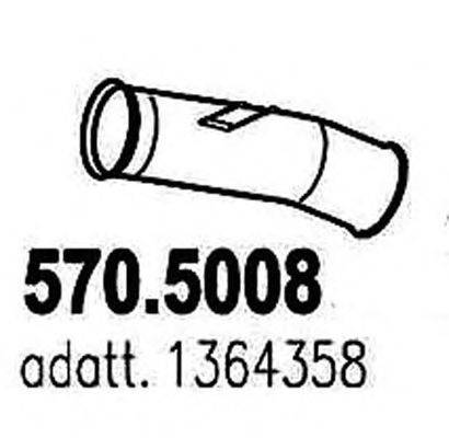 Труба выхлопного газа ASSO 570.5008