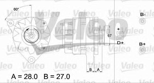 Генератор VALEO 433411