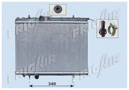 Радиатор, охлаждение двигателя FRIGAIR 0108.3072