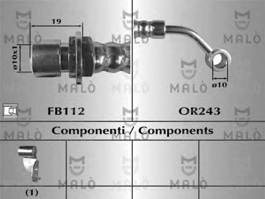 Тормозной шланг MALÒ 80661