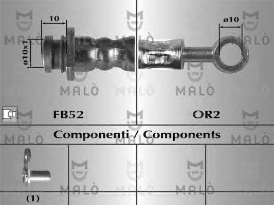 Тормозной шланг MALÒ 80692