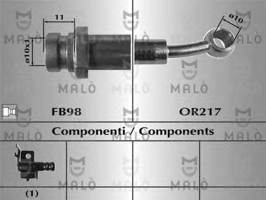 Тормозной шланг MALÒ 80773