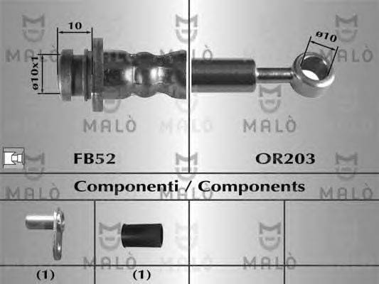 Тормозной шланг MALÒ 80824