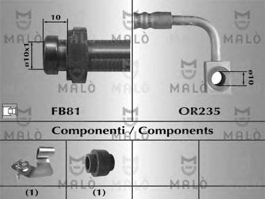 Тормозной шланг MALÒ 81015