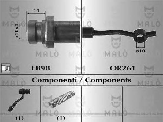 Тормозной шланг MALÒ 81043