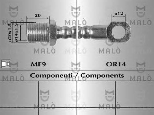 Тормозной шланг MALÒ 8336