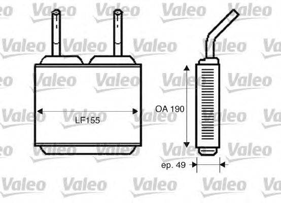 Теплообменник, отопление салона VALEO 812244