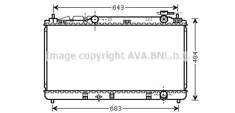 Радиатор, охлаждение двигателя PRASCO TO2598
