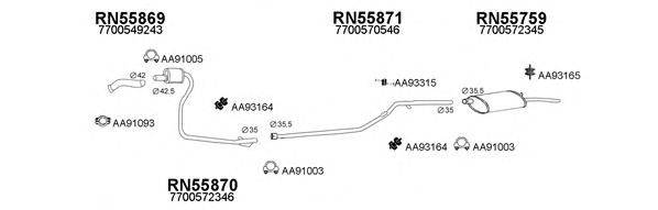 Система выпуска ОГ VENEPORTE 550316