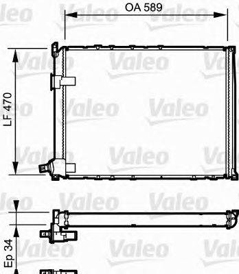 Радиатор, охлаждение двигателя VALEO 730548