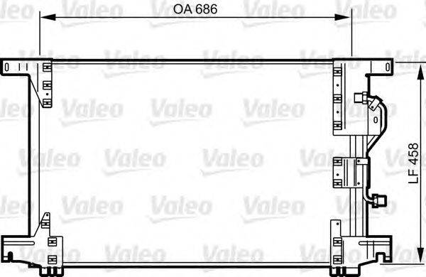 Конденсатор, кондиционер VALEO 818034