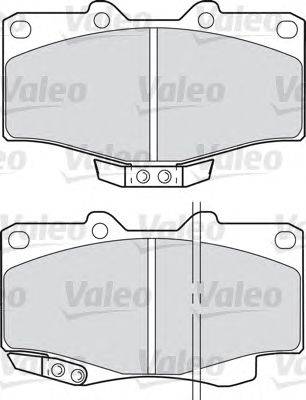 Комплект тормозных колодок, дисковый тормоз VALEO 598393