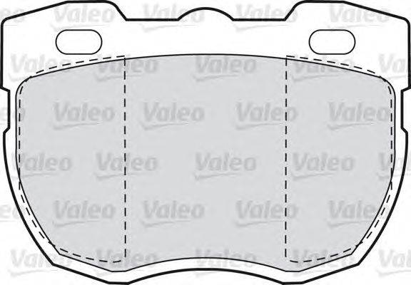 Комплект тормозных колодок, дисковый тормоз VALEO 598498