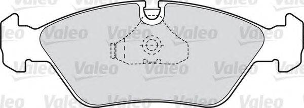 Комплект тормозных колодок, дисковый тормоз VALEO 20629