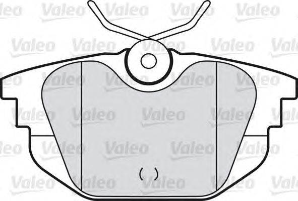 Комплект тормозных колодок, дисковый тормоз VALEO 23177
