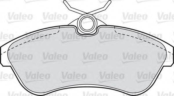 Комплект тормозных колодок, дисковый тормоз VALEO 23409