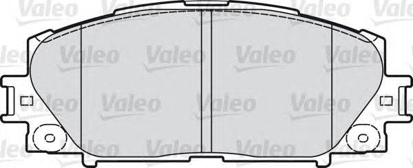 Комплект тормозных колодок, дисковый тормоз VALEO 598896