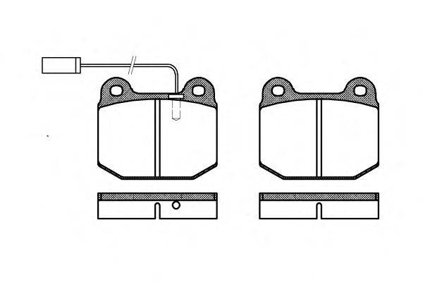 Комплект тормозных колодок, дисковый тормоз WOKING P1143.21