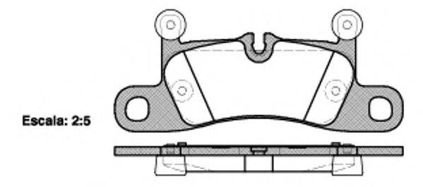 Комплект тормозных колодок, дисковый тормоз WOKING P12793.10