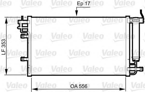 Конденсатор, кондиционер VALEO 814345