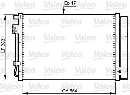 Конденсатор, кондиционер VALEO 814362