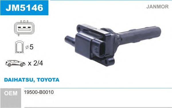 Катушка зажигания JANMOR JM5146