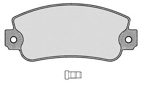 Комплект тормозных колодок, дисковый тормоз FIAT 793323