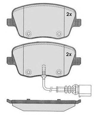 Комплект тормозных колодок, дисковый тормоз RAICAM 7781