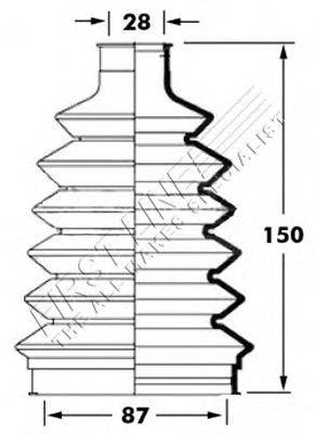 Пыльник, приводной вал FIRST LINE FCB6023