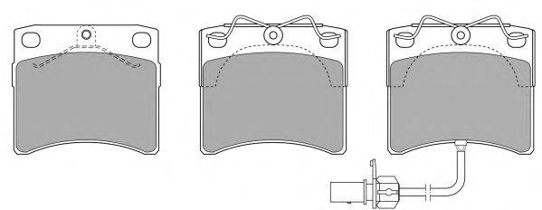 Комплект тормозных колодок, дисковый тормоз FREMAX FBP-0842-01
