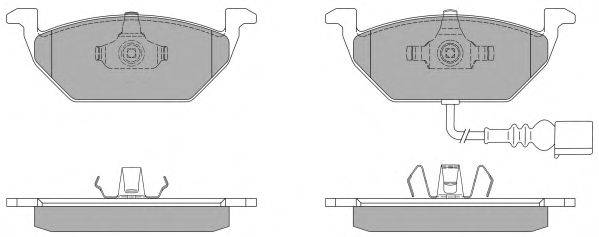 Комплект тормозных колодок, дисковый тормоз VAG 1J0.698.151D