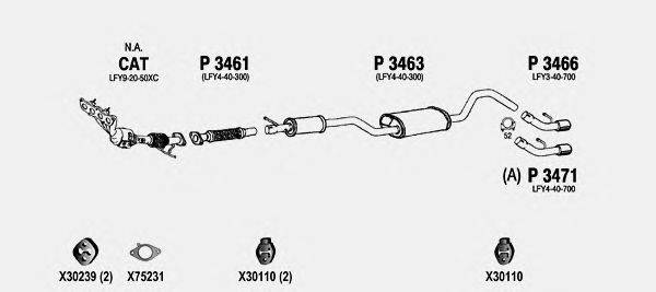 Система выпуска ОГ FENNO MA801