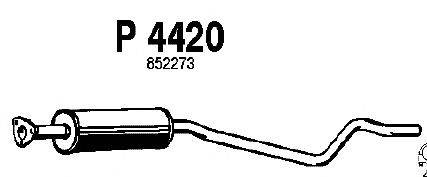 Средний глушитель выхлопных газов MTS 99780