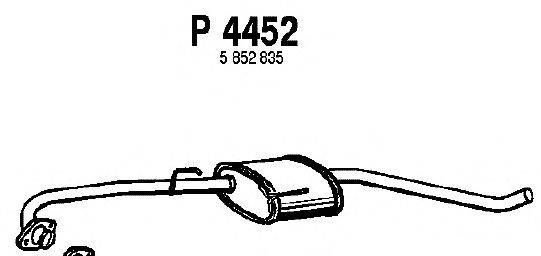 Средний глушитель выхлопных газов FENNO P4452