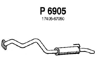 Глушитель выхлопных газов конечный FENNO P6905