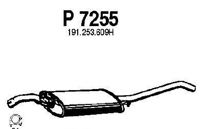 Глушитель выхлопных газов конечный FENNO P7255