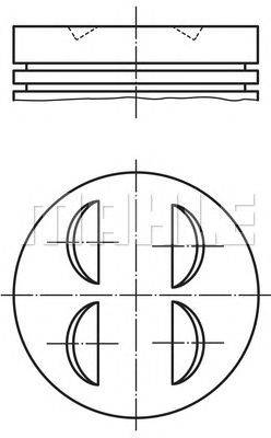 Поршень PERFECT CIRCLE 56 06598 0