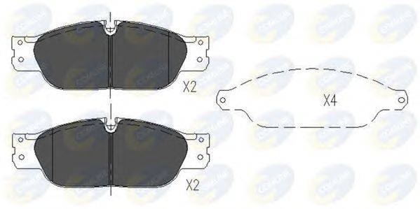 Комплект тормозных колодок, дисковый тормоз COMLINE CBP01103