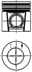 Поршень KOLBENSCHMIDT 40678600