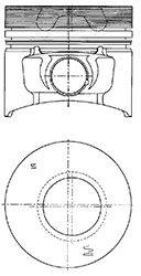 Поршень KOLBENSCHMIDT 40773610