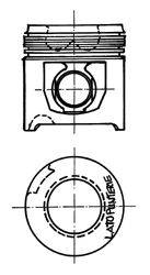 Поршень KOLBENSCHMIDT 90152600