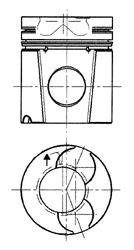 Поршень KOLBENSCHMIDT 92128600